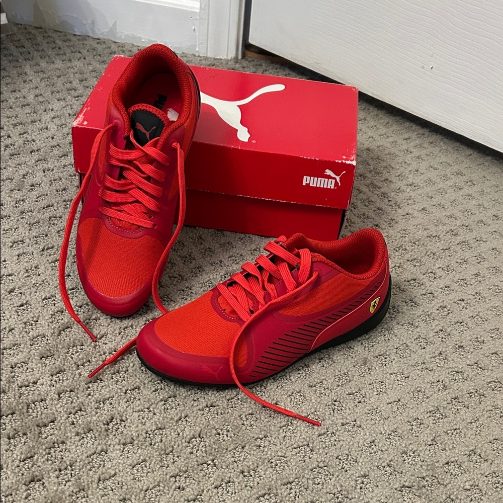 Puma Mens or Womens Ferrari Red Sneakers
